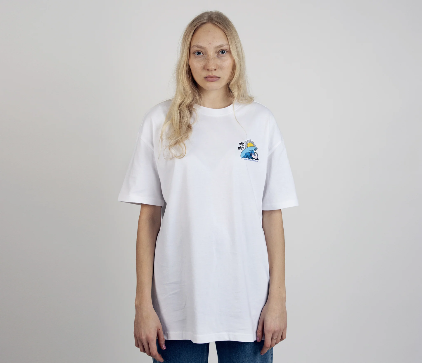 Muminu Surf Trip T-krekls Unisex - Balts