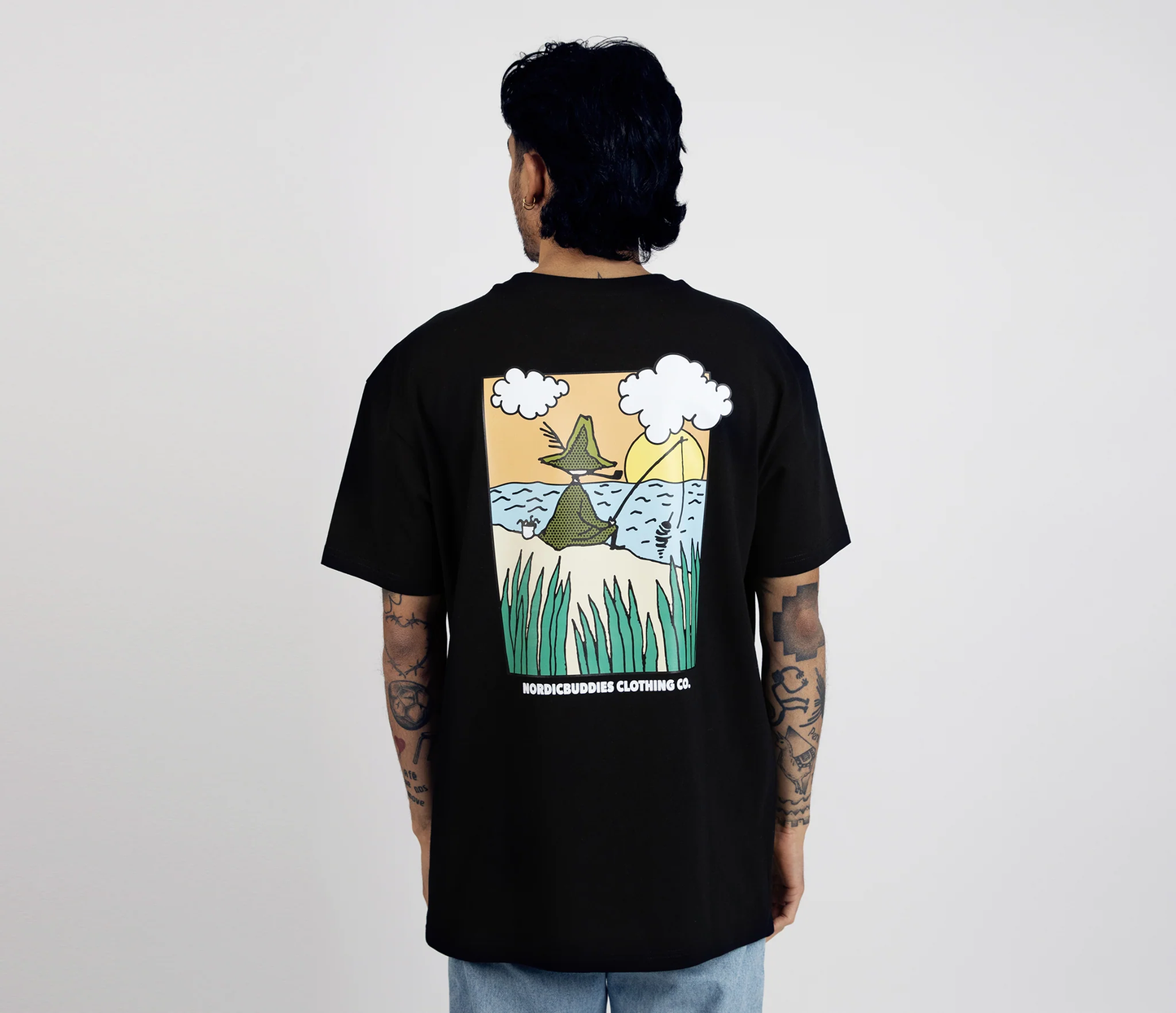 Snufkin Copes T-krekls Unisex - Melns