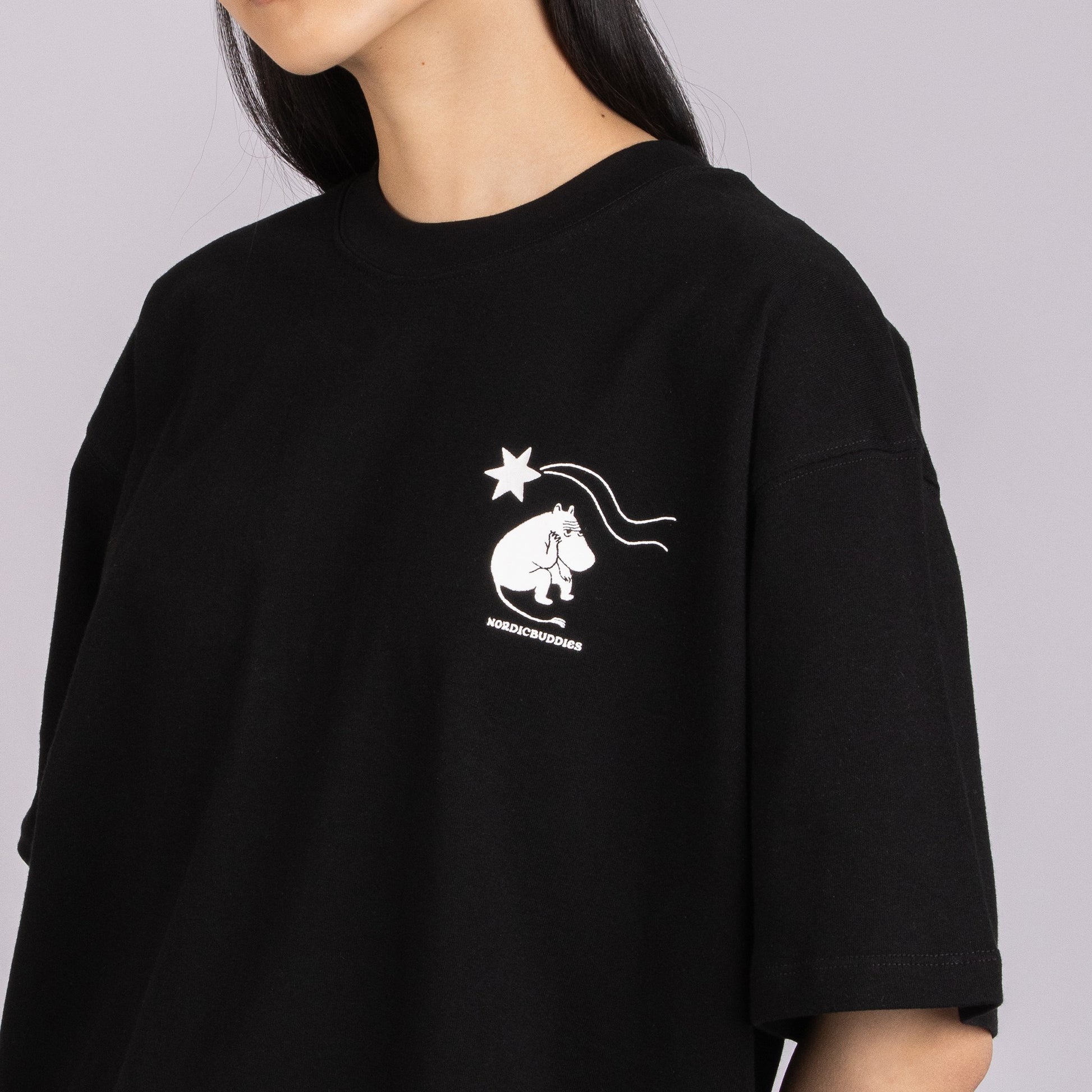 Melns Muminu T-krekls melns