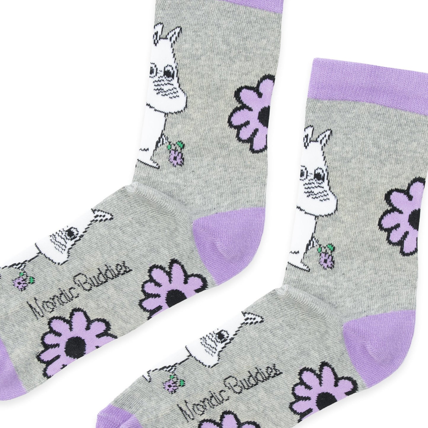Moomintroll Flower Sieviešu zeķes ar Muminu tematiku