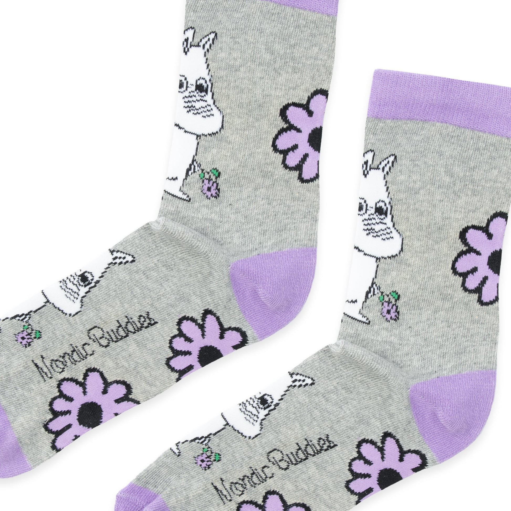 Moomintroll Flower Sieviešu zeķes ar Muminu tematiku