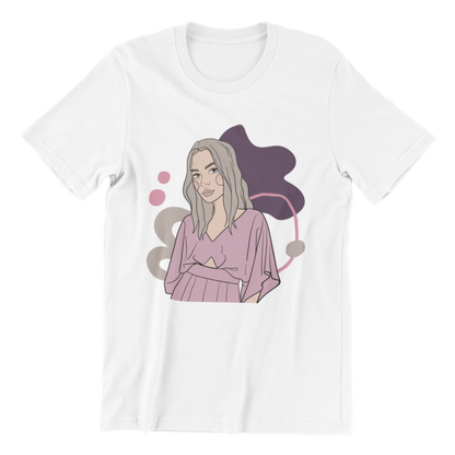 Unisex Organic Cotton T-shirt with Illustration - One-Woman Show