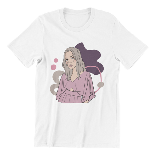 Unisex Organic Cotton T-shirt with Illustration - One-Woman Show