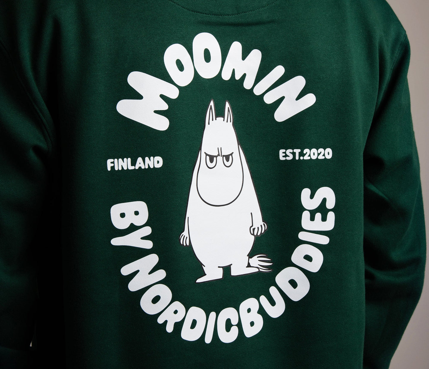 Moomin sērijas Hūdijs no Nordic Buddies Premium kokvilna