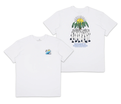 Muminu Surf Trip T-krekls Unisex - Balts