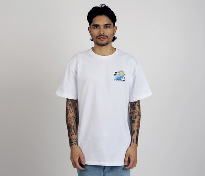 Muminu Surf Trip T-krekls Unisex - Balts